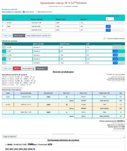 Panel programu X-CuT online